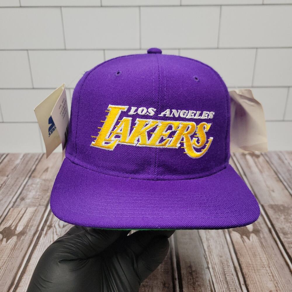 Starter Los Angeles Lakers Vintage Motion Wool Adjustable Snapback Hat